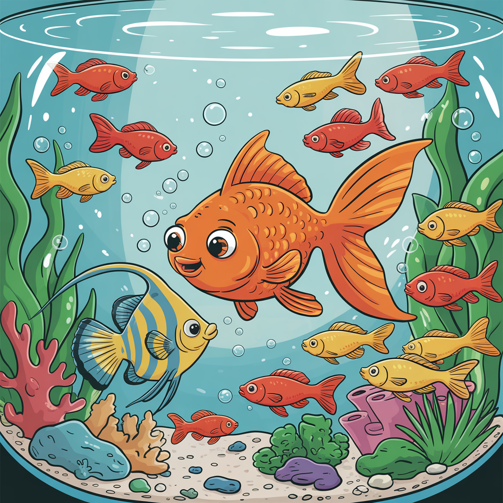 Colorful prehistoric landscape with smiling dinosaurs like T-Rex, Stegosaurus, and Pterodactyl.